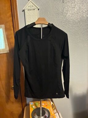 Danskin Black Long Sleeve Performance Top